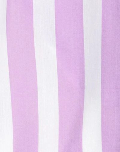 Shop Semicouture Cropped Pants & Culottes In Light Purple