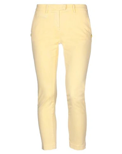Shop Mason's Woman Pants Yellow Size 6 Cotton, Polyester, Elastane