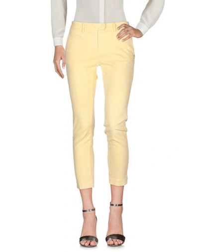 Shop Mason's Woman Pants Yellow Size 6 Cotton, Polyester, Elastane