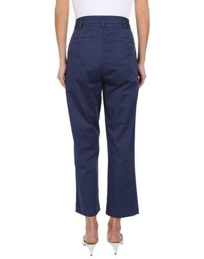 Shop Woolrich Woman Pants Midnight Blue Size 27 Cotton, Elastane