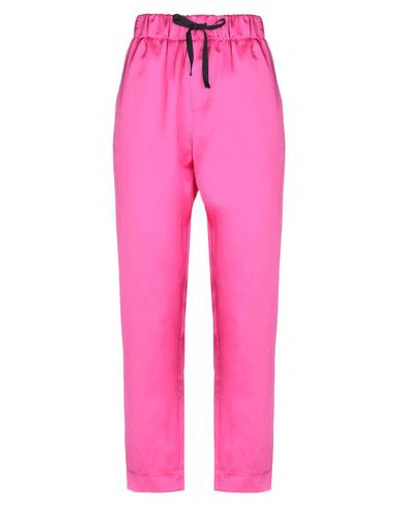 Shop Maison Scotch Casual Pants In Fuchsia