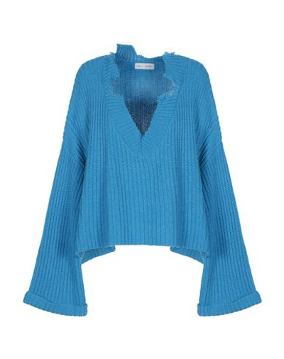 Shop Weili Zheng Woman Sweater Azure Size S Acrylic, Wool In Blue