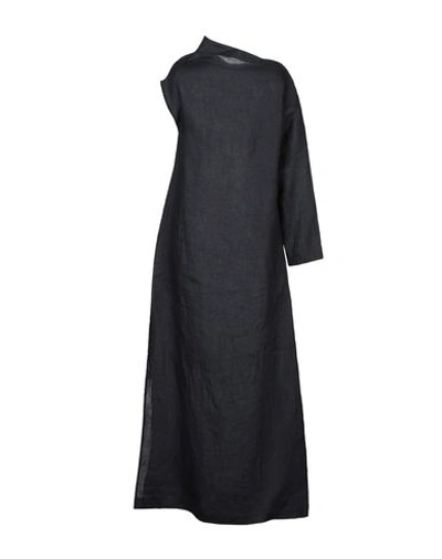 Shop Sartorial Monk Long Dress In Lead