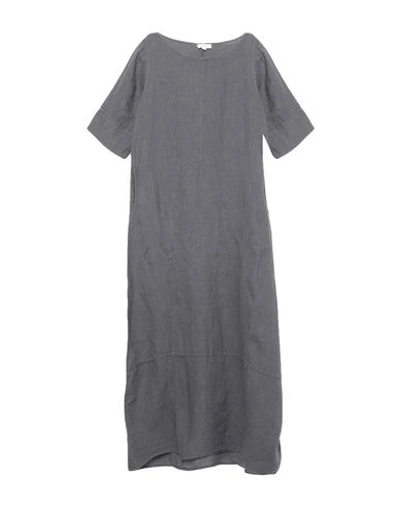 Shop Crossley Woman Midi Dress Grey Size L Flax