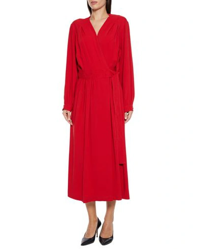 Shop Joseph Midi Dress In Red