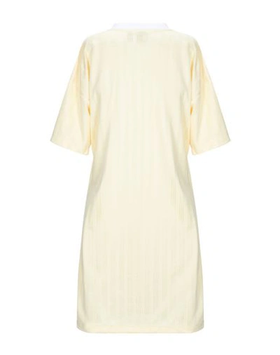 Shop Adidas Originals Woman Mini Dress Light Yellow Size 10 Recycled Polyester