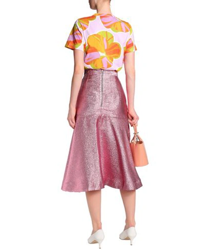 Shop House Of Holland Midi Skirts In Pink