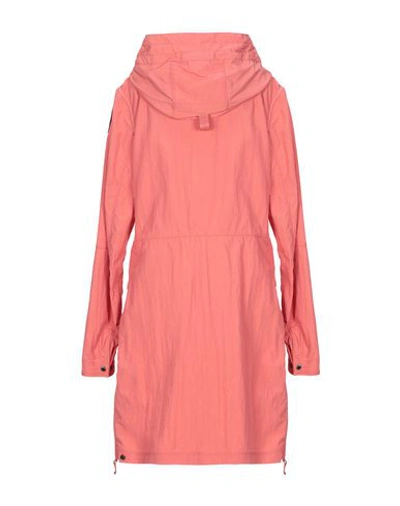 Shop Parajumpers Overcoats In Salmon Pink
