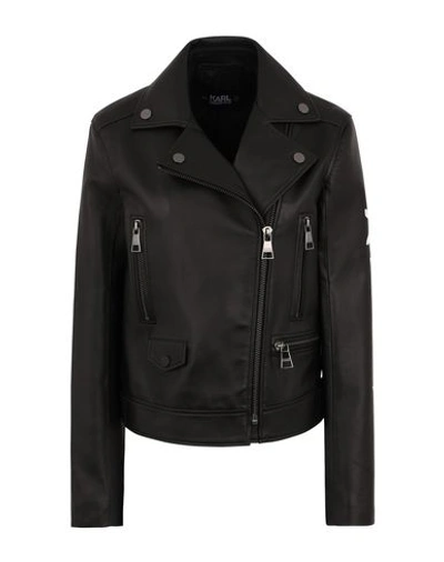 Shop Karl Lagerfeld Jackets In Black