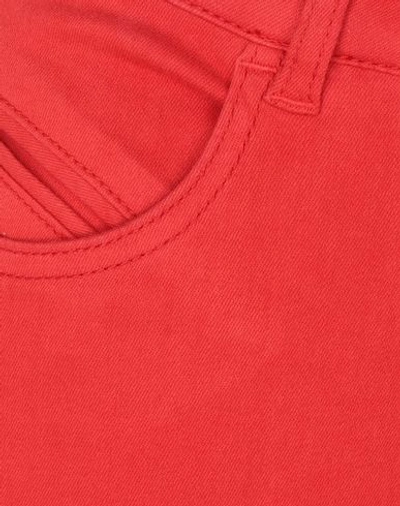 Shop Patrizia Pepe Denim Pants In Red