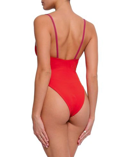 Shop Alix One-piece Swimsuits In Red