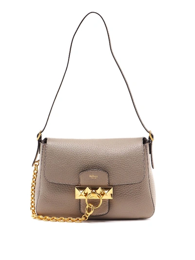 Shop Mulberry Mini Keeley Leather Bag In Taupe