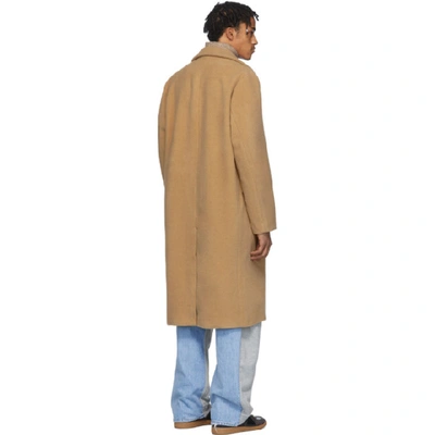 Shop House Of The Very Islands Beige Merino Stock Exchange Coat In 9 Camel