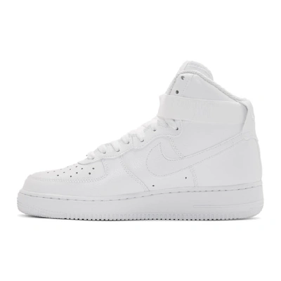 Shop Nike White Air Force 1 High 07 Sneakers In 115whitewhi