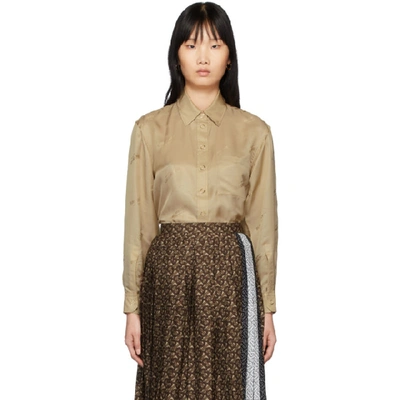 Shop Burberry Beige Juliette Shirt In Ecru