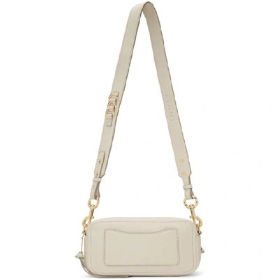 Shop Marc Jacobs Off-white 'the Softshot' 21 Bag In Cream