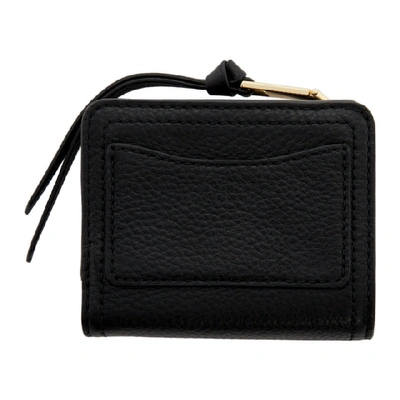 Shop Marc Jacobs Black Mini Softshot Compact Wallet In 001 Black