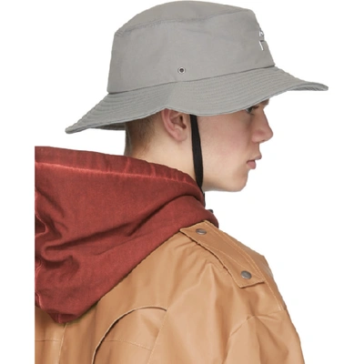 Shop A-cold-wall* Grey Bucket Hat In Slate