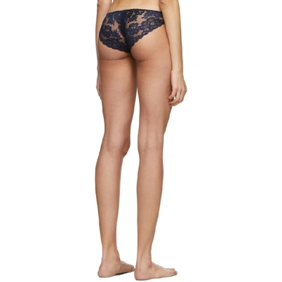 Shop La Perla Navy Amelia Low Briefs In W216 Navy