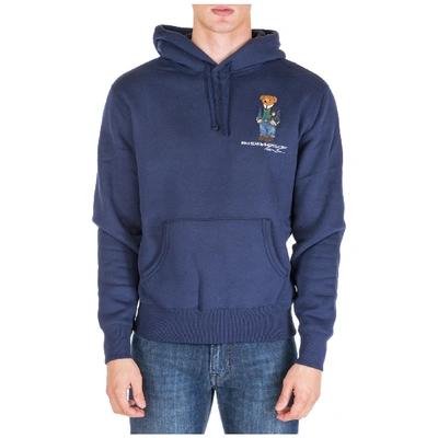 Shop Polo Ralph Lauren Men's Hoodie Sweatshirt Sweat Bear In Blue