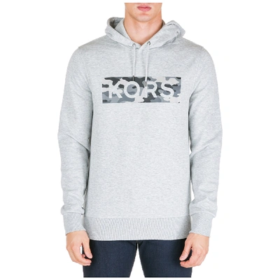 Shop Michael Kors Men's Hoodie Sweatshirt Sweat In Grey