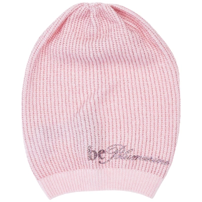 Shop Be Blumarine Women's Beanie Hat In Pink