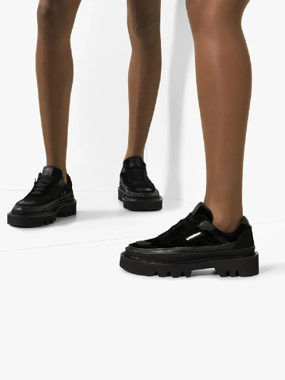 Shop Rombaut Black Protect Hybrid Velvet Sneakers