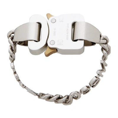 Shop Alyx 1017  9sm Silver Hero Bracelet In Gry0002