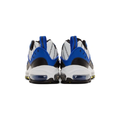 Shop Nike Blue And Grey Air Max 98 Sneakers In 400racerblu