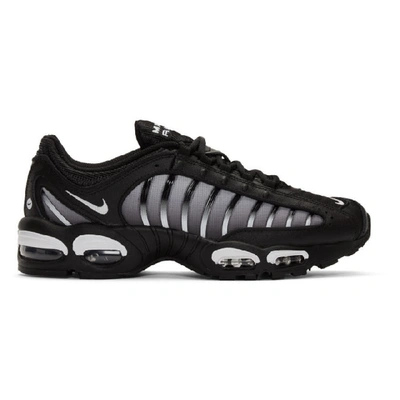 Shop Nike Black And Grey Air Max Tailwind Iv Sneakers In 004blackwhi