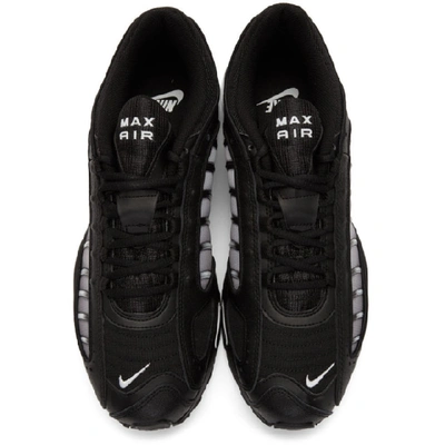 Shop Nike Black And Grey Air Max Tailwind Iv Sneakers In 004blackwhi