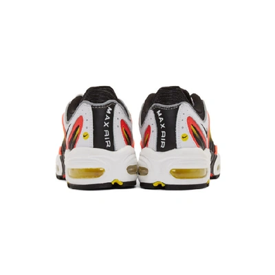 Shop Nike Black And White Air Max Tailwind Iv Sneakers In 109whitebla