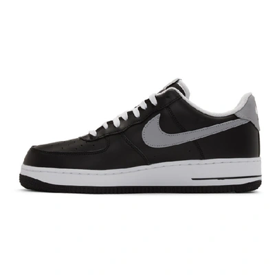 Shop Nike Black And White Air Force 1 07 Lv8 4 Sneakers In 001blackwol