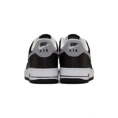 Shop Nike Black And White Air Force 1 07 Lv8 4 Sneakers In 001blackwol