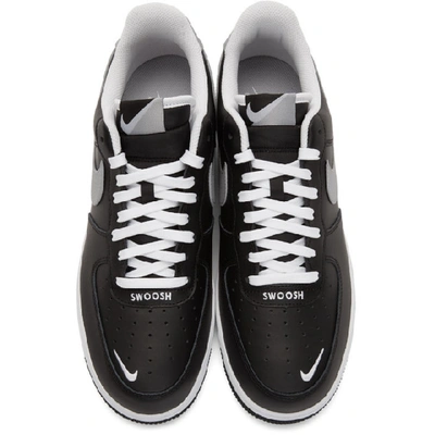 Shop Nike Black And White Air Force 1 07 Lv8 4 Sneakers In 001blackwol