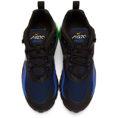 Shop Nike Black And Gold Air Max 270 React Sneakers In 005blackuni