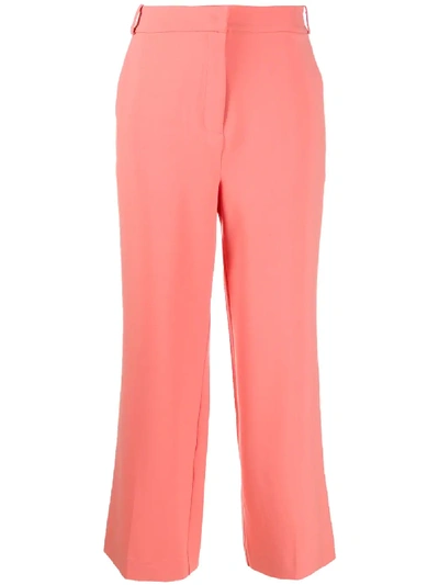 Shop Chinti & Parker Cropped Trousers In Pink