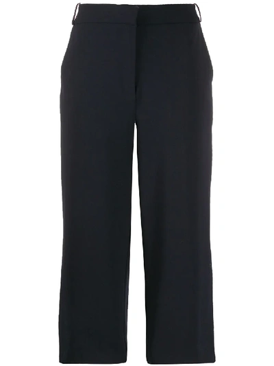 Shop Chinti & Parker Cropped Trousers In Blue