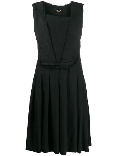 Shop Comme Des Garçons Comme Des Garçons Pinafore Style Dress In Black