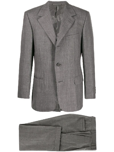 Pre-owned Versace 1980s Medusa Two-piece Suit In Grey