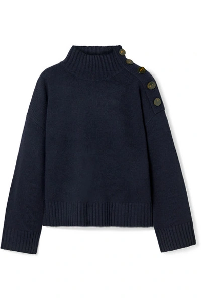By Malene Birger Kerria Wool-blend Sweater In Midnight Blue | ModeSens