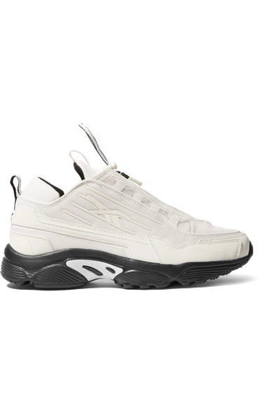 Shop Reebok Gigi Hadid Dmx 2200 Mesh And Leather Sneakers In White