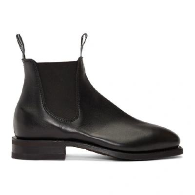 Shop R.m.williams R.m. Williams Black Yearling Comfort Craftsman Chelsea Boots