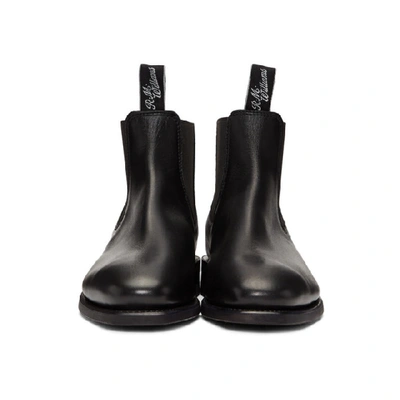 Shop R.m.williams R.m. Williams Black Yearling Comfort Craftsman Chelsea Boots