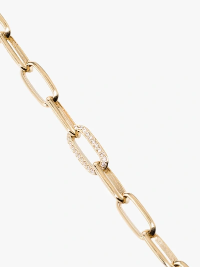 Shop Lizzie Mandler Fine Jewelry 18k Yellow Gold Diamond Chain Link Bracelet