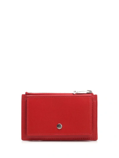 Shop Bottega Veneta Zipped Cardholder In Red