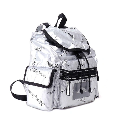 Shop Marc Jacobs X New York Magazine The Ripstop Backpack In Silver