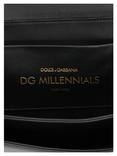 Shop Dolce & Gabbana Dg Logo Plaque Shoulder Bag In Black