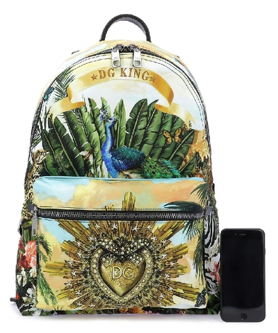 Shop Dolce & Gabbana Dg King Fantasy Print Backpack In Multi