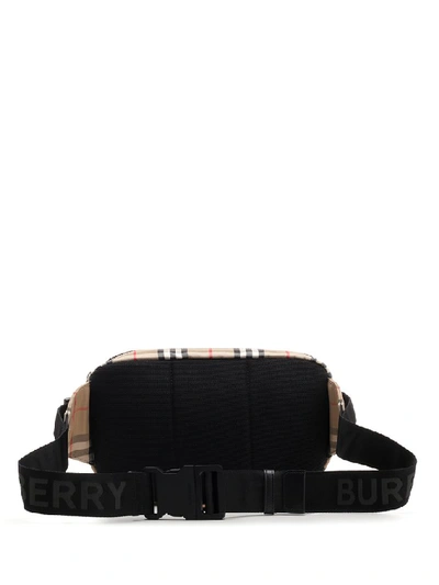 Shop Burberry Checked Belt Bag In Multi